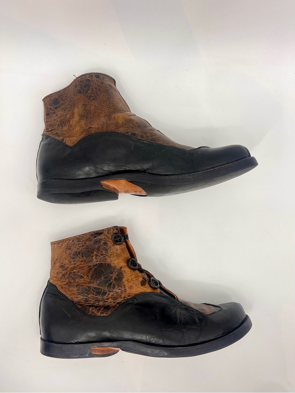 Cydwoq Measure boots Two-Tone Brown and Black Leather 6.5 - Picture 5 of 14